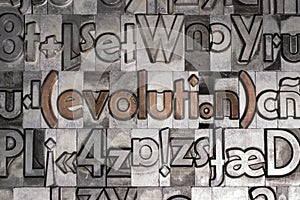 Evolution with movable type printing