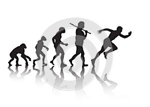 The evolution of people running