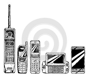 Evolution set of mobile phone