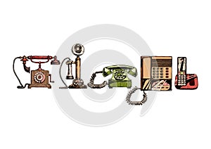 Evolution set of telephone