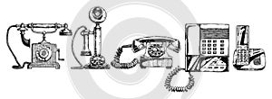 Evolution set of telephone