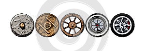 Evolution of the Wheel