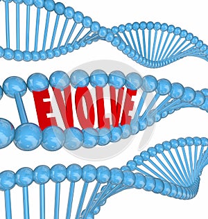 Evolve DNA Word Improve Enhance Get Better Growth