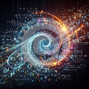 Evolving Equations Mathematical equations gradually transforming