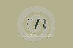 EVR abstract letter logo design