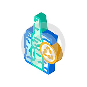 ewaste waste sorting isometric icon vector illustration
