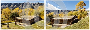 Ewing Snell Ranch historic Wyoming collage