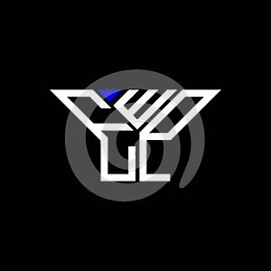 EWP letter logo creative design with vector graphic, EWP o