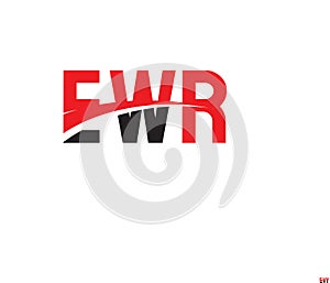 EWR Letter Initial Logo Design Vector Illustration