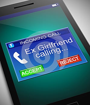 Ex girlfriend calling.
