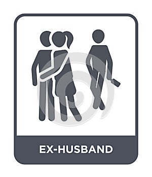 ex-husband icon in trendy design style. ex-husband icon isolated on white background. ex-husband vector icon simple and modern photo