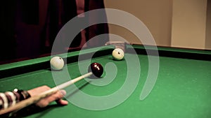 The exact blow on a billiard ball