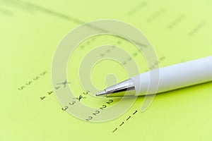 Exam or feedback form