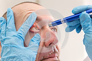 Examination of an eye