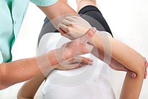 Examination of the injured hand