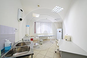 Examination room at the medical center