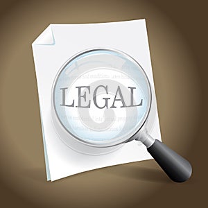 Examing a Legal Document photo