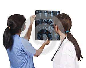 Examining radiology results