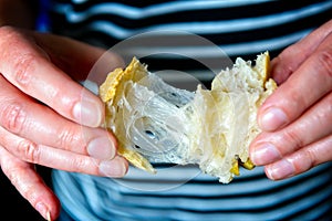 Example of bread made from flour rich in gluten