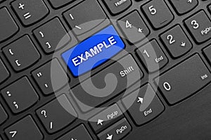 Example button keyboard photo