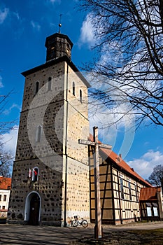 An example of a half-timbered wall Prussian Wall  used in religious architecture. photo