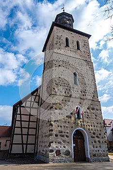 An example of a half-timbered wall Prussian Wall  used in religious architecture. photo