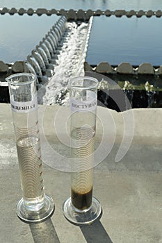 Example how looks water inlet and sedimentation photo