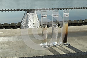 Example, how looks water inlet and sedimentation photo