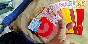 Example red pocket and hk dolar photo