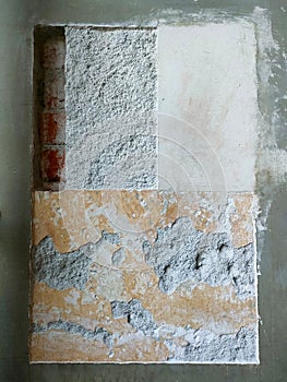 An example of a stratigrafic test on a Wall.