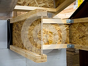 An example of the use of I-beam from OSB