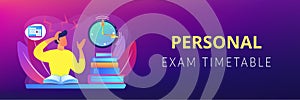 Exams and tests concept banner header