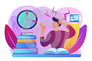 Exams and tests concept vector illustration