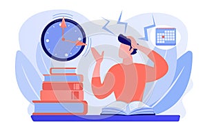 Exams and tests concept vector illustration