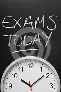 Exams Today and Wall Clock photo