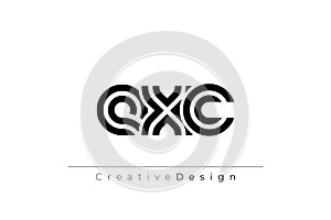 EXC Creative Unique Modern Letter Logo Design