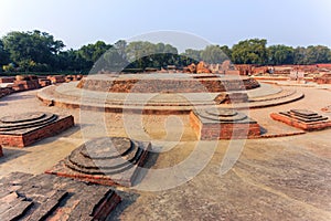 Excavated remains of Apsidal Chaitya