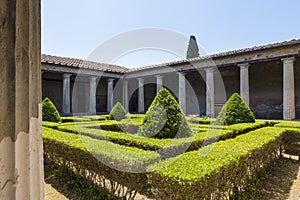 The excavated ruins from House of Menander