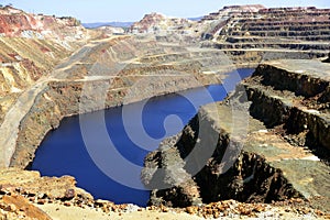 Excavation metal outdoor mine Riotinto