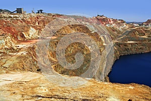 Excavation metal outdoor mine Riotinto