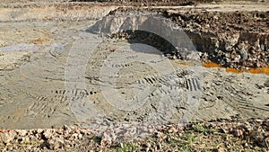 Excavation soil for building apartment building