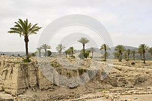 Excavations in the ancient city of Meggido Israel