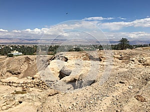 Excavations of Ancient Jericho in Palestine. photo