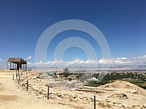 Excavations of Ancient Jericho in Palestine. photo