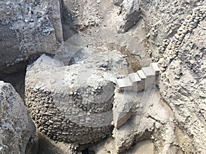 Excavations of Ancient Jericho in Palestine. photo