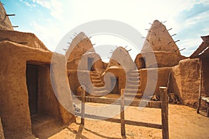Excavations of the ancient village in the desert