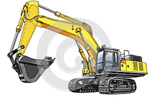 Excavator caterpillar