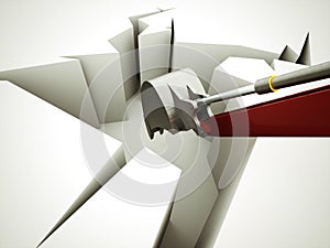 Excavator concept rendered