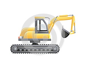 Excavator construction and mining vehicle