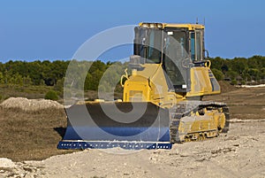 Excavator on the dig site